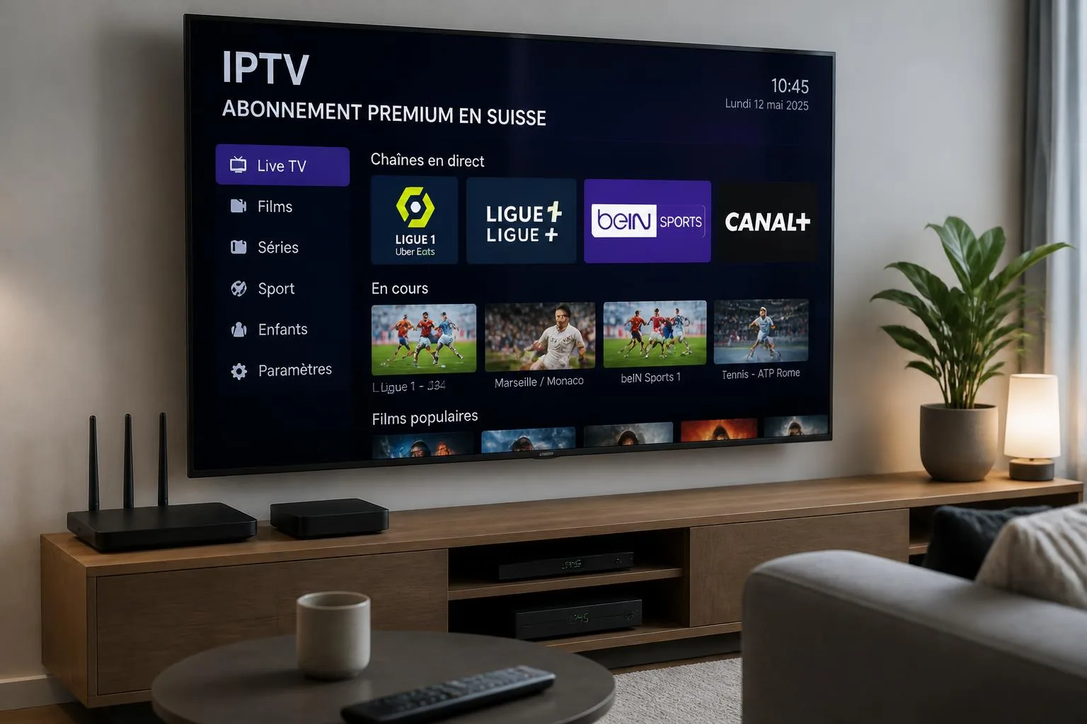 IPTV abonnement premium en Suisse 